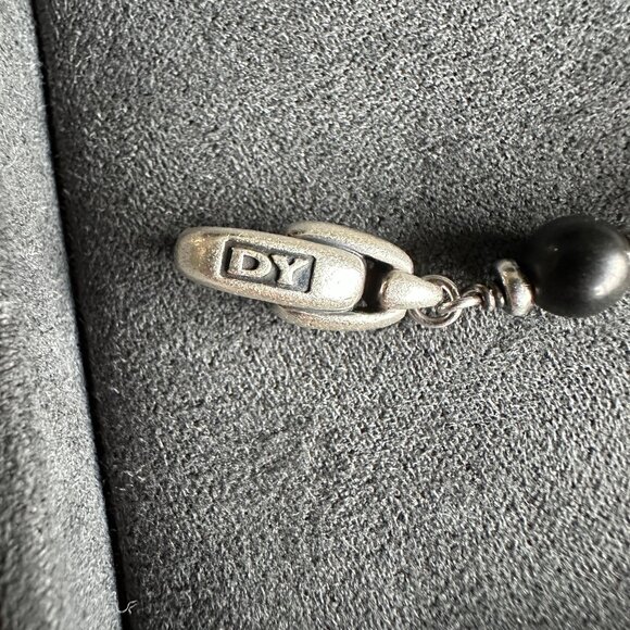 David Yurman Rosary Beads Bracelet w/ Black Onyx & Black Diamonds - Medium - Picture 9 of 14